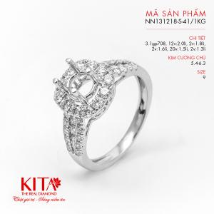 Vỏ Nhẫn Kim Cương Vàng Trắng